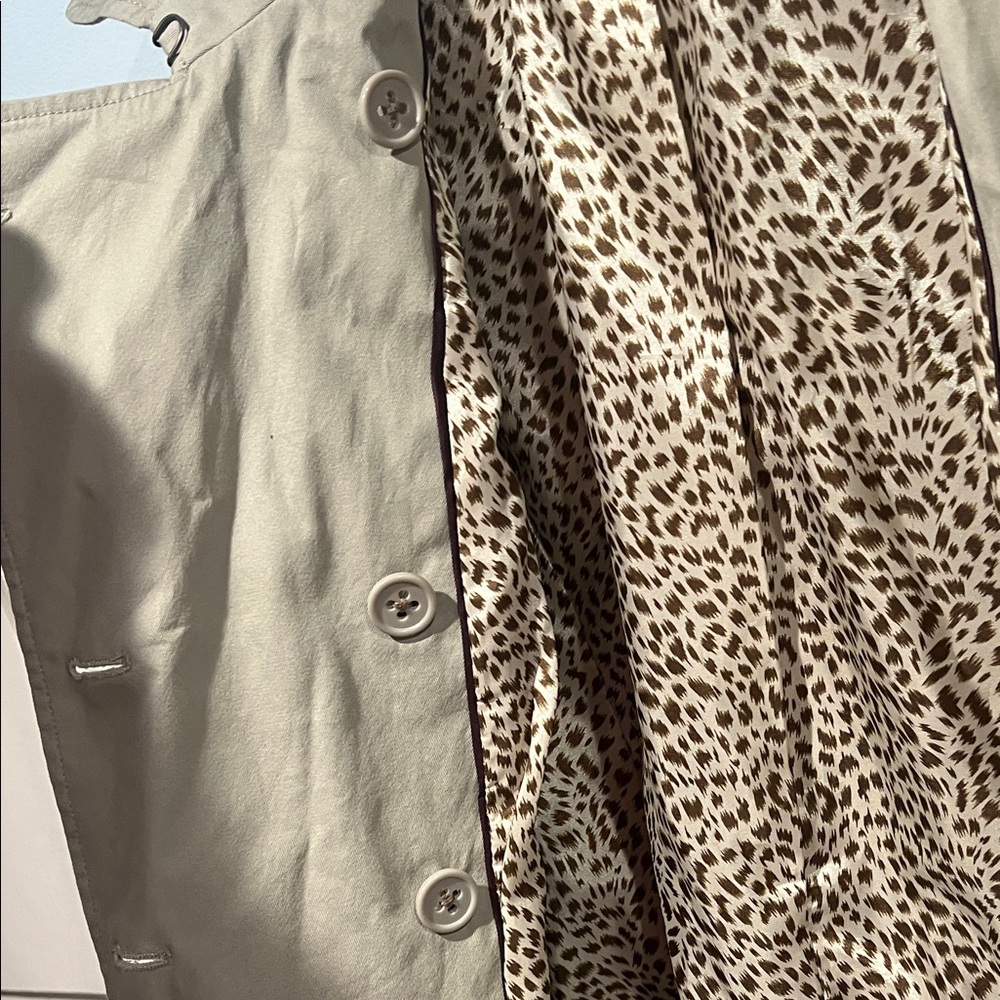 Banana Republic Tan Double-Breasted Trench Coat 🧥 Size Small Belted - Picture 13 of 16